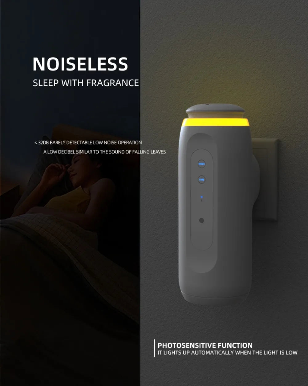 Smart Bluetooth Waterless Essential Oil Diffuser - Wall Plug Aroma Scent Machine - ZIOR LONDON