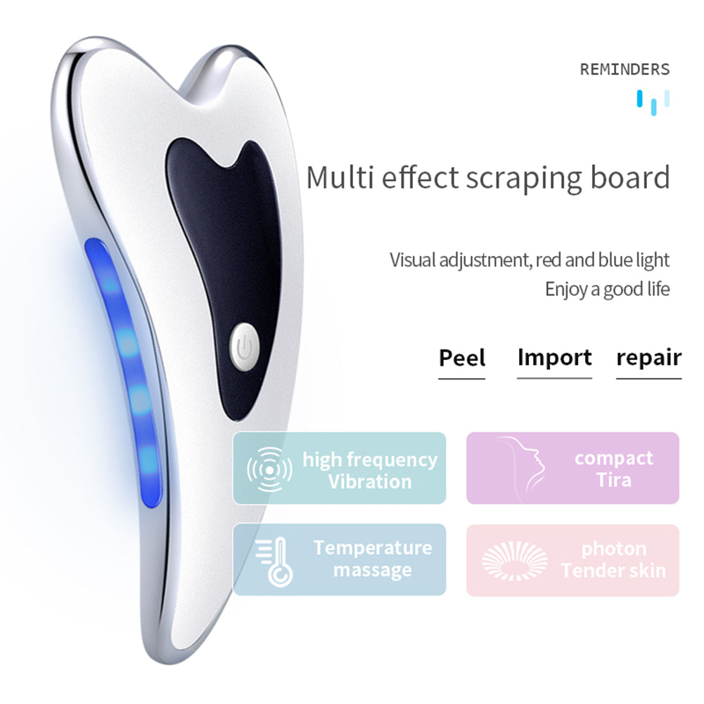 Electric Gua Sha Scraper – Microcurrent Face Massager for Wrinkle Reduction & Skin Firming - ZIOR LONDON