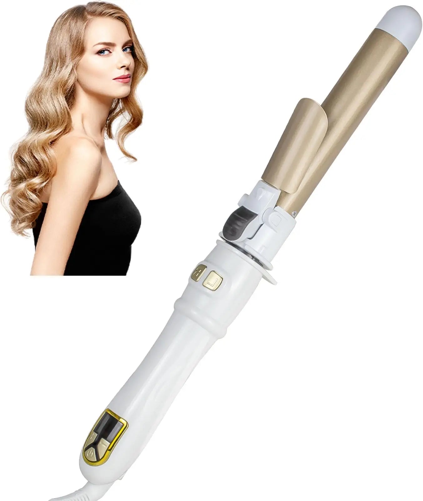 Pro Auto Curling Wand – Effortless Big Waves & Glam Curls! - ZIOR LONDON