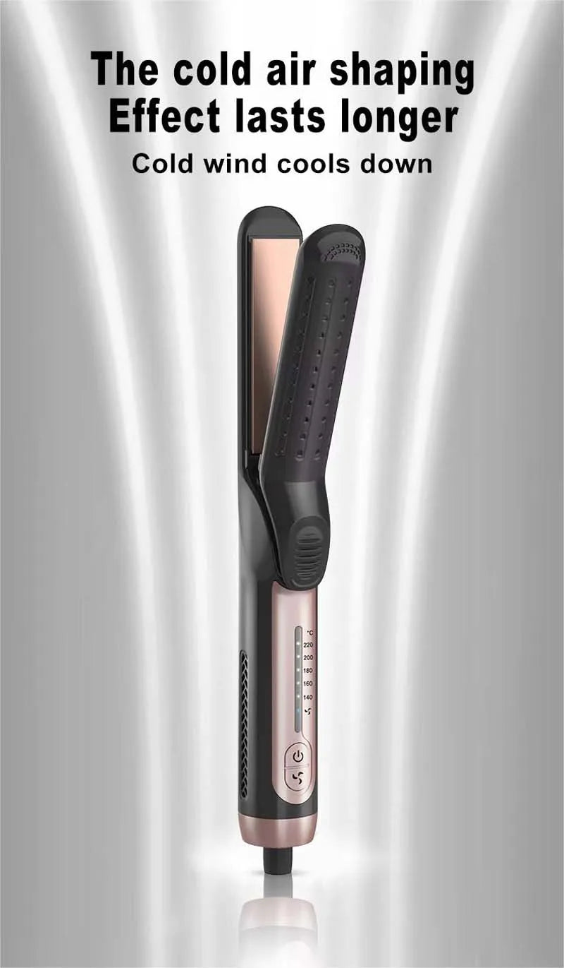 2-in-1 Ceramic Cool Styler: Straighten & Curl with Ease! - ZIOR LONDON