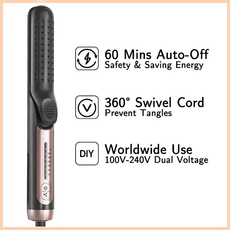 2-in-1 Ceramic Cool Styler: Straighten & Curl with Ease! - ZIOR LONDON