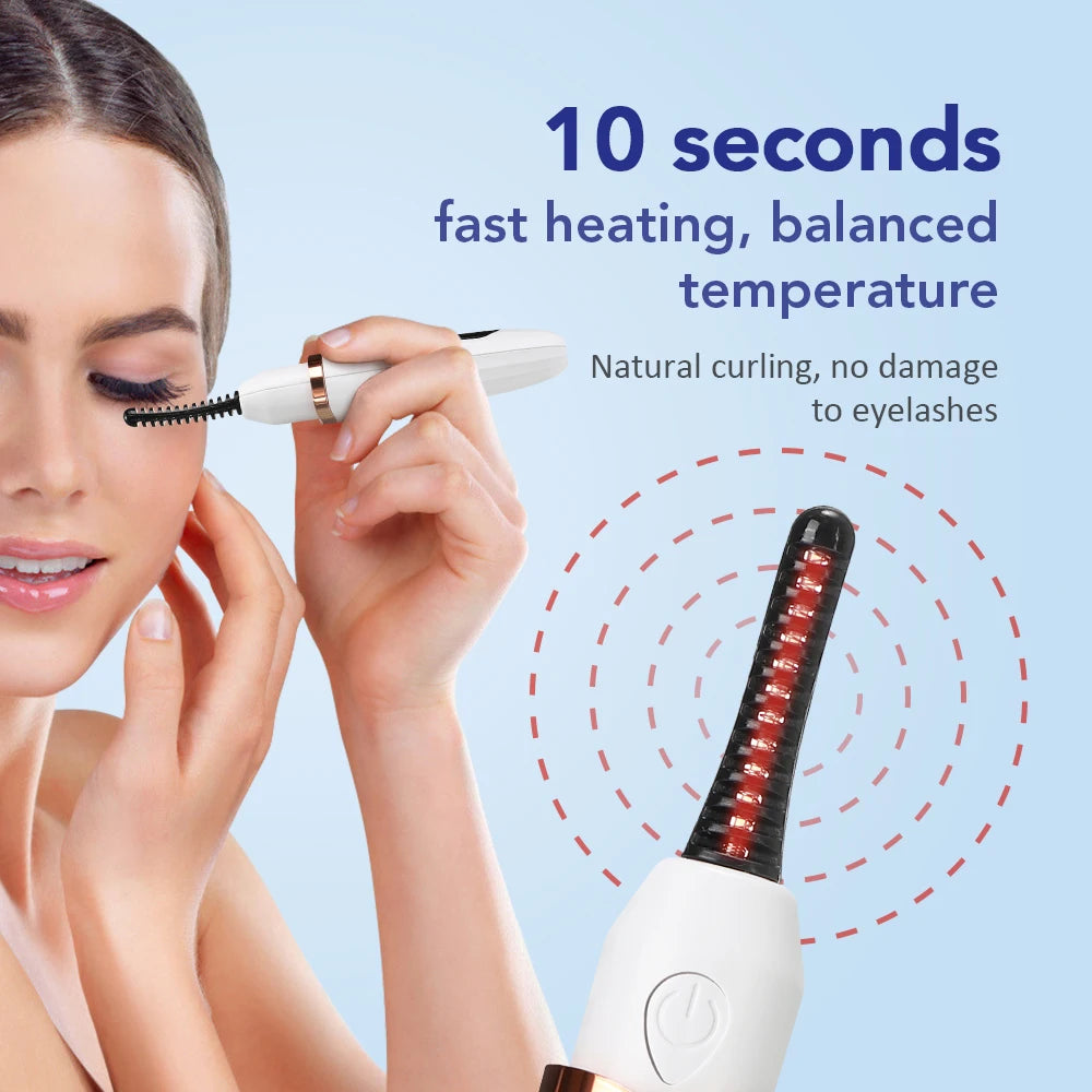 Pro Heated Eyelash Curler: Quick Curls Anywhere! - ZIOR LONDON