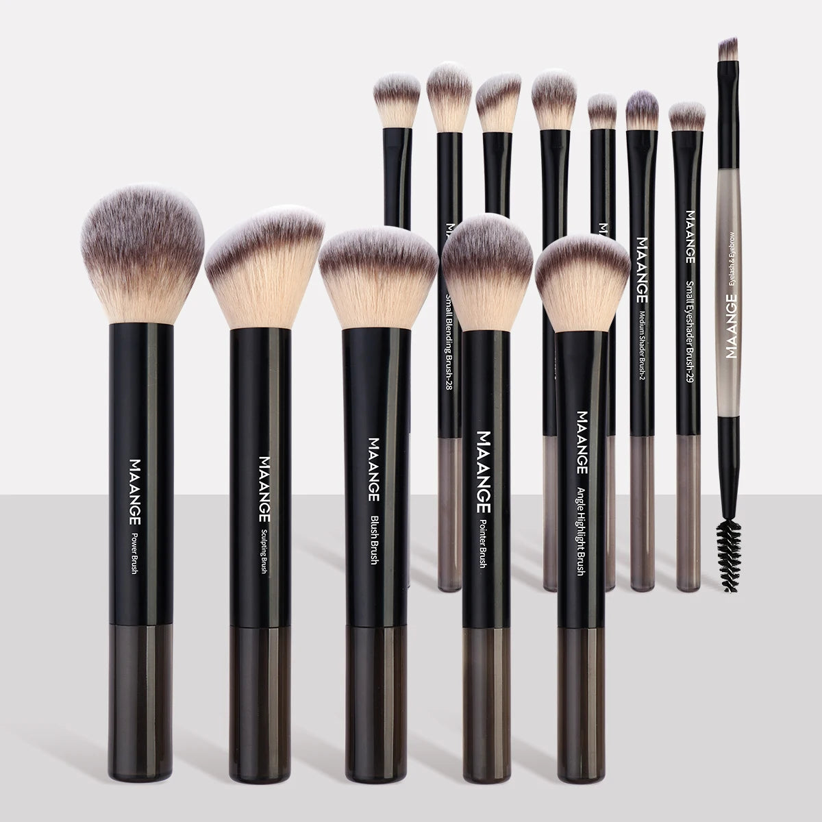 MAANGE 13PCS Professional Makeup Brush Set - Foundation, Concealer, Blush & Eyeshadow Tools - ZIOR LONDON