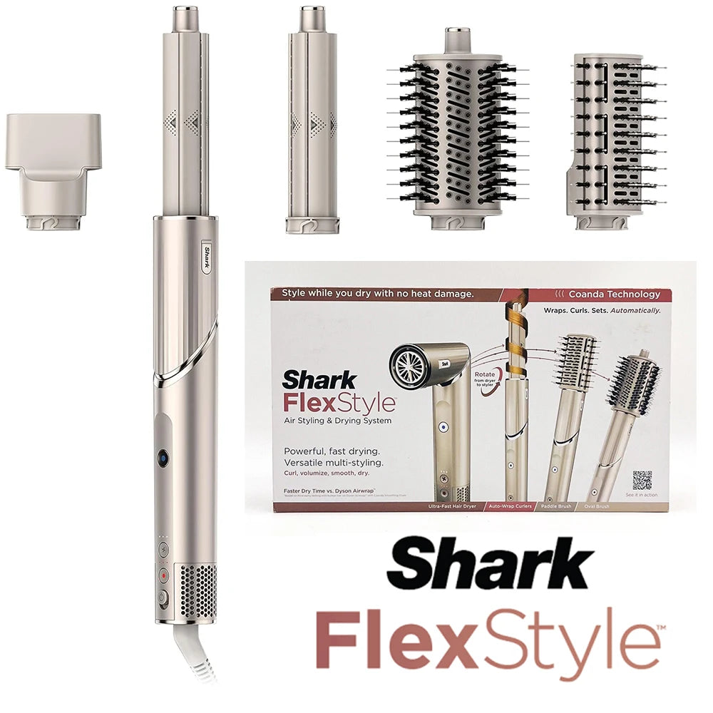 Shark HD430 FlexStyle: Powerful Negative Ion Hair Dryer & Multi-Styler Airwrap - ZIOR LONDON