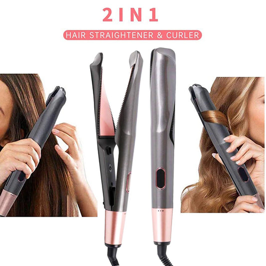 Twist & Shine: 2-in-1 Hair Straightener & Curler - ZIOR LONDON