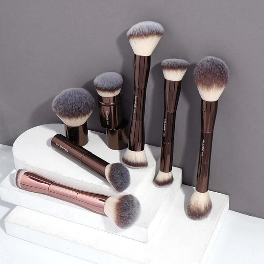 MAANGE Makeup Brush Set - Foundation, Concealer, Blush - 7pc - ZIOR LONDON