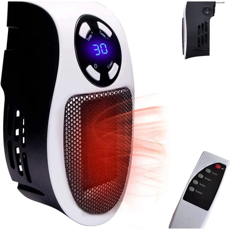 Portable Electric Wall Heater Fan - Compact Home Heating Solution - ZIOR LONDON