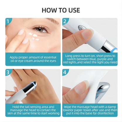 5-in-1 LED Eye Revive Wand: Restore & Relax! - ZIOR LONDON