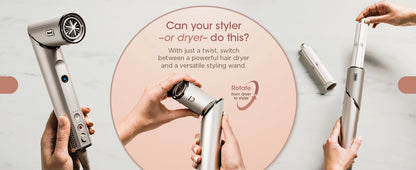 Shark HD430 FlexStyle: Powerful Negative Ion Hair Dryer & Multi-Styler Airwrap - ZIOR LONDON