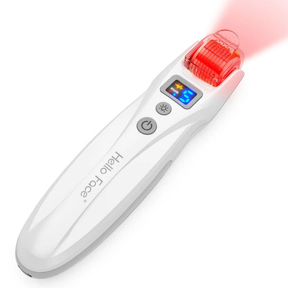 Hello Face Derma Roller G5 - 540 Needle Titanium Roller & EMS LED Light Therapy Device - ZIOR LONDON