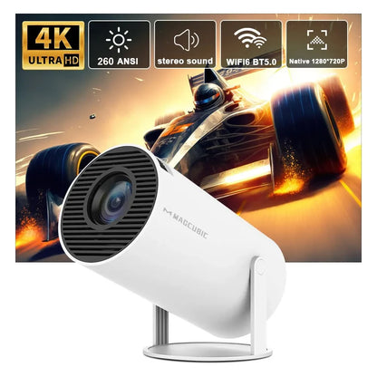 Magcubic HY300 Pro 4K Projector: Android 11, Dual WiFi6, 260ANSI, Home Cinema - ZIOR LONDON