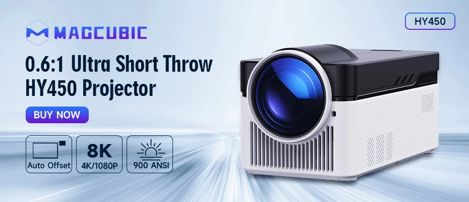 Magcubic HY300 Pro 4K Projector: Android 11, Dual WiFi6, 260ANSI, Home Cinema - ZIOR LONDON