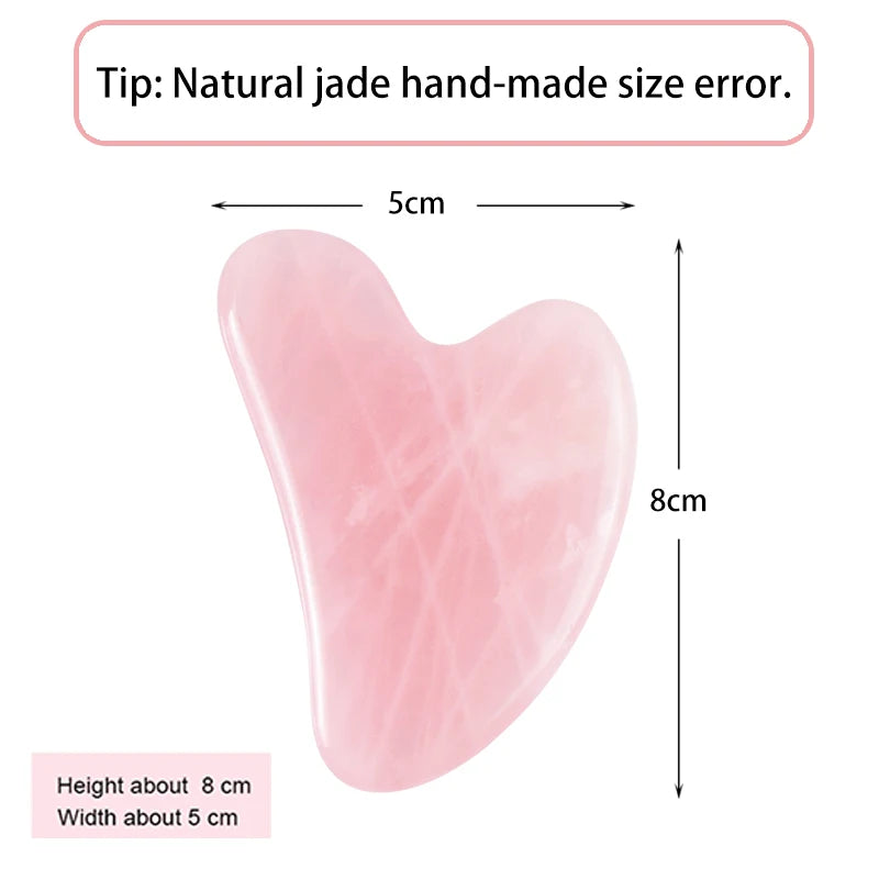 Gua Sha Jade Stone Facial Roller for Firm Skin, Anti-Aging, and Glowing Face - ZIOR LONDON