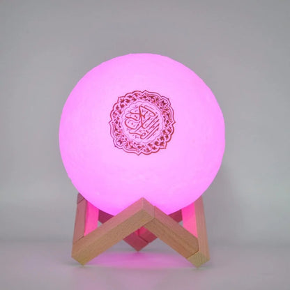 Wireless Quran Speaker & Night Light - Portable Bluetooth Azan Sound Box