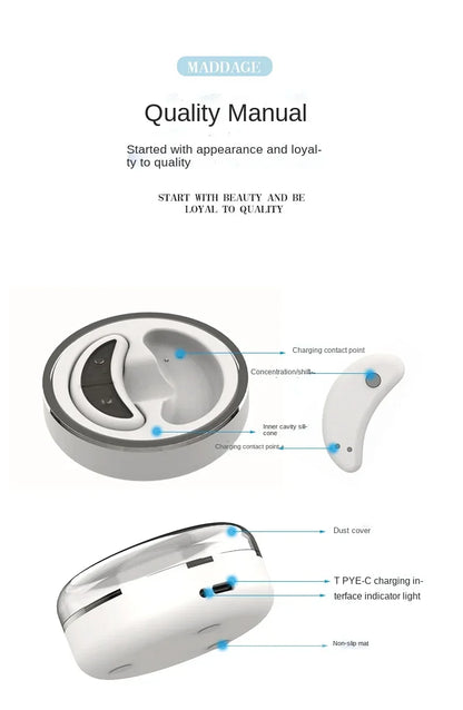 EMS Microcurrent Eye Massager: Reduce Dark Circles, Wrinkles & Eye Fatigue - ZIOR LONDON