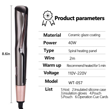 Twist & Shine: 2-in-1 Hair Straightener & Curler - ZIOR LONDON