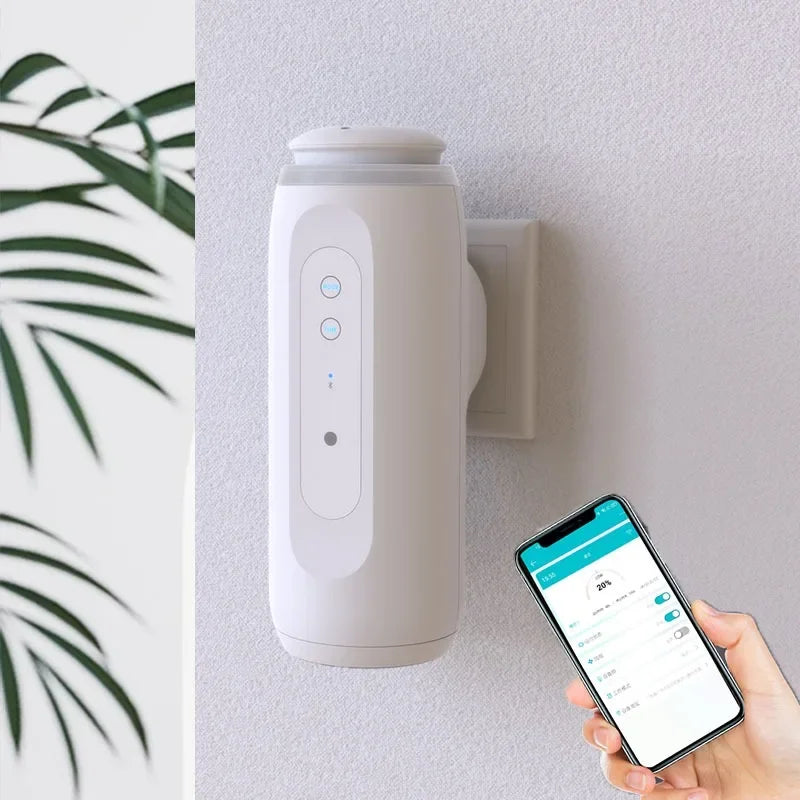 Smart Bluetooth Waterless Essential Oil Diffuser - Wall Plug Aroma Scent Machine - ZIOR LONDON