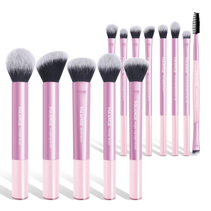 MAANGE 13PCS Professional Makeup Brush Set - Foundation, Concealer, Blush & Eyeshadow Tools - ZIOR LONDON