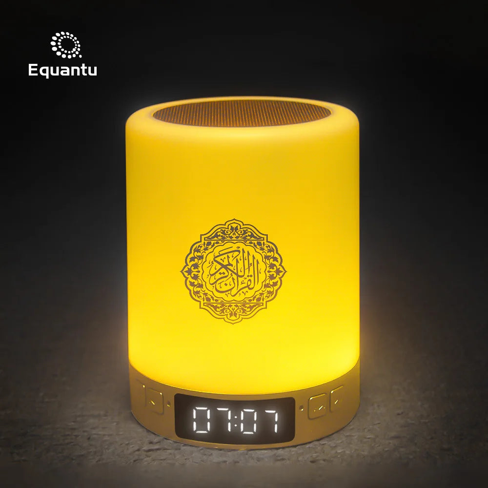 Wireless Quran Speaker & Night Light - Portable Bluetooth Azan Sound Box