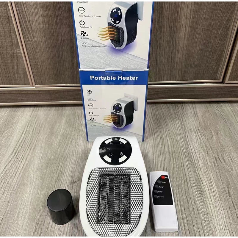 Portable Electric Wall Heater Fan - Compact Home Heating Solution - ZIOR LONDON