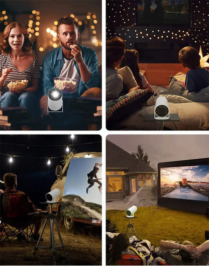 HY300 Plus 4K Mini Projector - 1280x720P HD LED Home Theater with Android - ZIOR LONDON