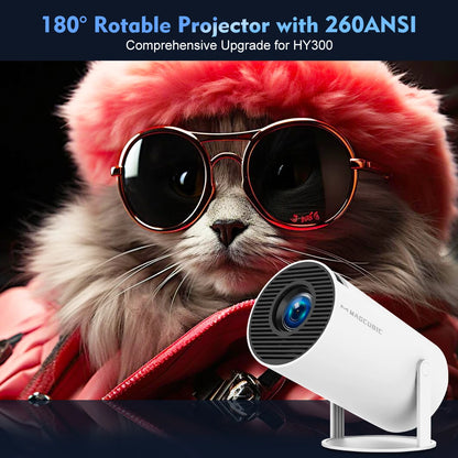 Magcubic HY300 Pro 4K Projector: Android 11, Dual WiFi6, 260ANSI, Home Cinema - ZIOR LONDON