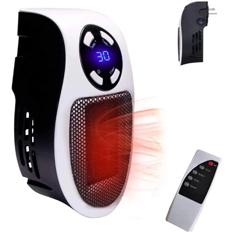 Portable Electric Wall Heater Fan - Compact Home Heating Solution - ZIOR LONDON