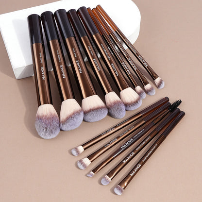 MAANGE 13PCS Professional Makeup Brush Set - Foundation, Concealer, Blush & Eyeshadow Tools - ZIOR LONDON