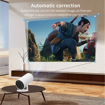 HY300 Plus 4K Mini Projector - 1280x720P HD LED Home Theater with Android - ZIOR LONDON