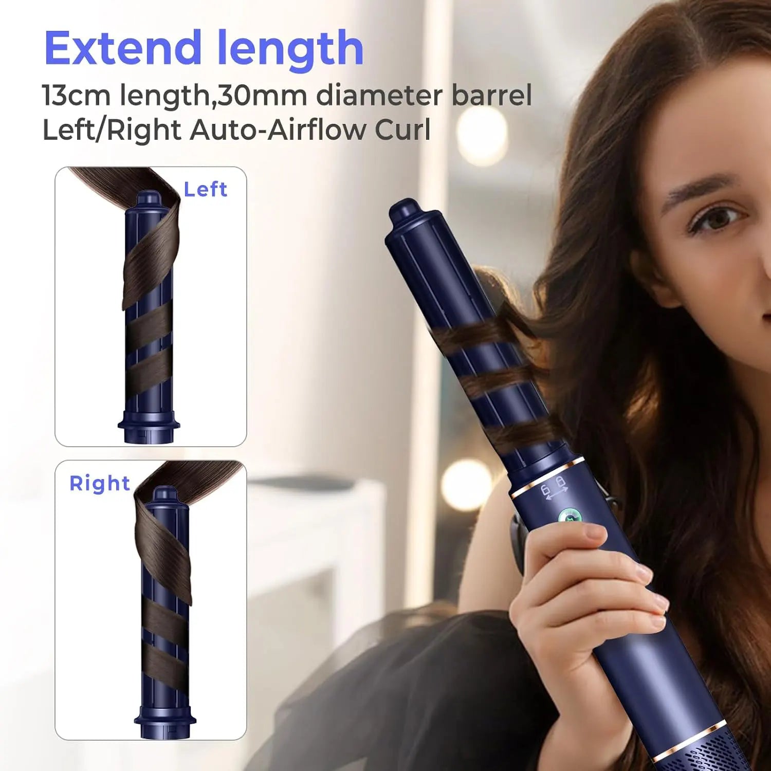 5-in-1 High-Speed Hair Dryer Brush & Curler | Ionic Hot Air Styling Comb - ZIOR LONDON