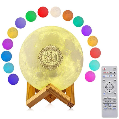 Wireless Quran Speaker & Night Light - Portable Bluetooth Azan Sound Box