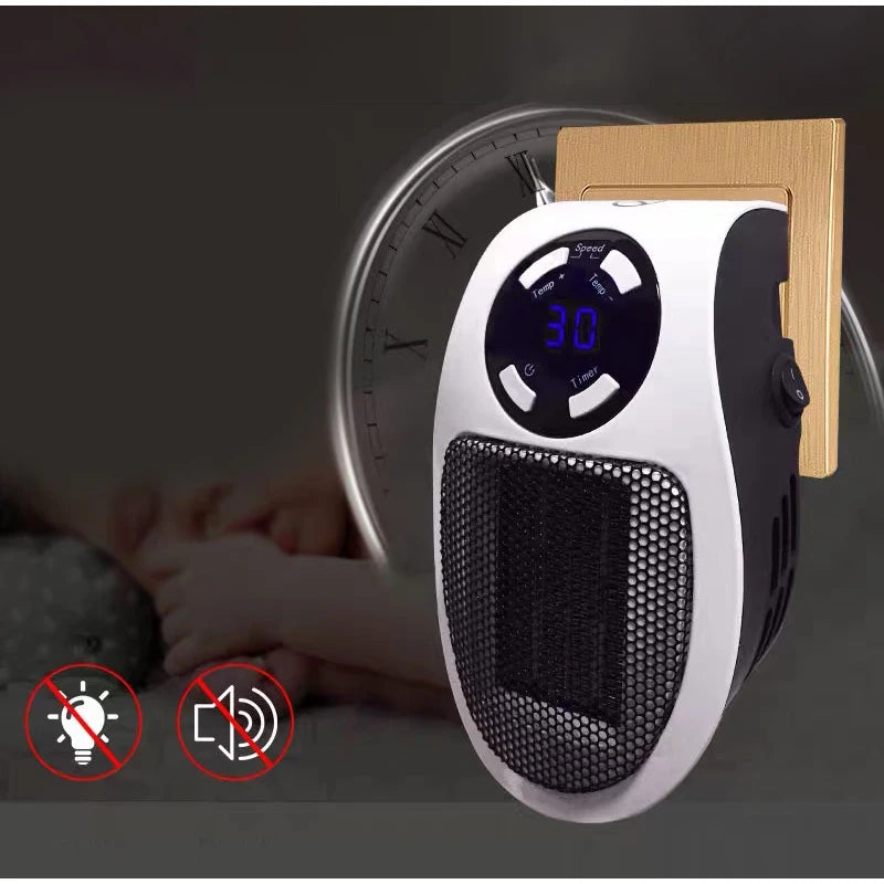 Portable Electric Wall Heater Fan - Compact Home Heating Solution - ZIOR LONDON